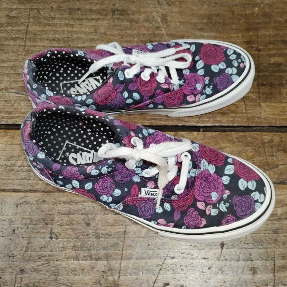 Vans Women's Sz 7 Sneakers Doheny Romantic Floral Low Top Shoes Lace Up